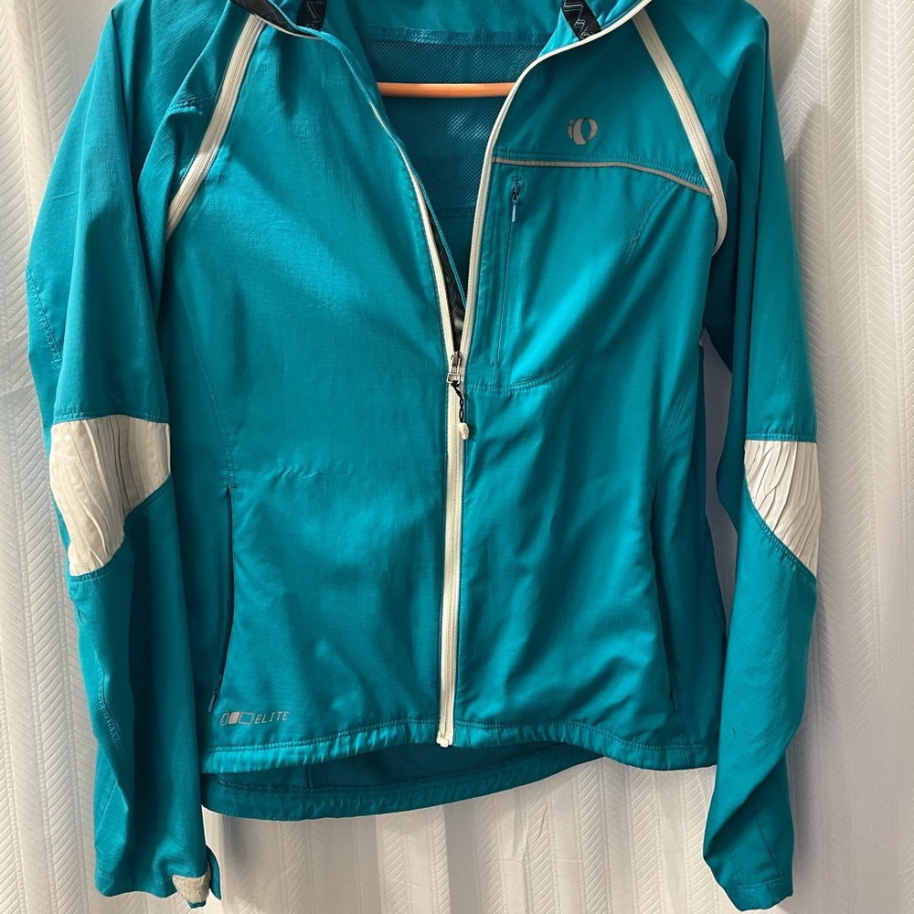 Ladies Pearl Izumi Teal Full Zip Cycling Jacket